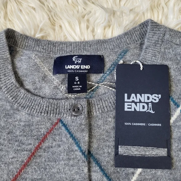 Land's End Women's Cashmere Cardigan Sweater Size Small 6-8 - Picture 4 of 11